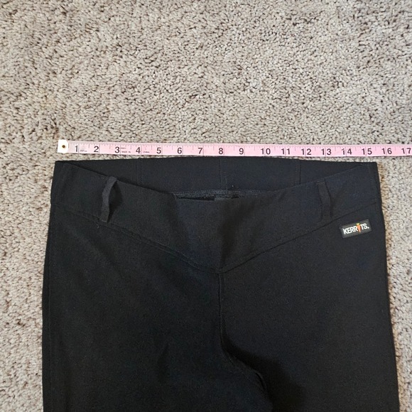 Kerrits Equestrian Knee Patch Riding Breeches Tights Womens Size L Black Horse - Picture 5 of 10